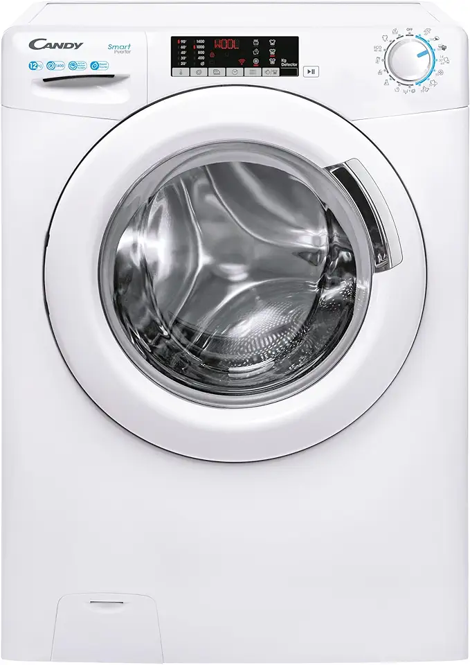 Candy - Lave-linge série CS - 12kg, 1400trs, écran digital, 67x60x87cm - CS1412TME/FR