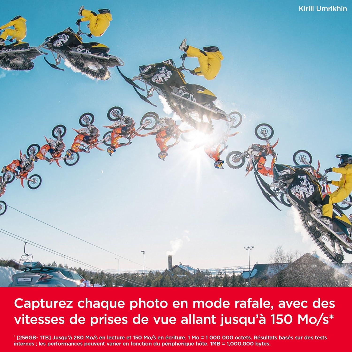 SanDisk - Extreme PRO série - SDXC 512 Go - Vitesse 280 Mo/s, UHS-II, V60, 6K, 4K UHD, RescuePRO Deluxe