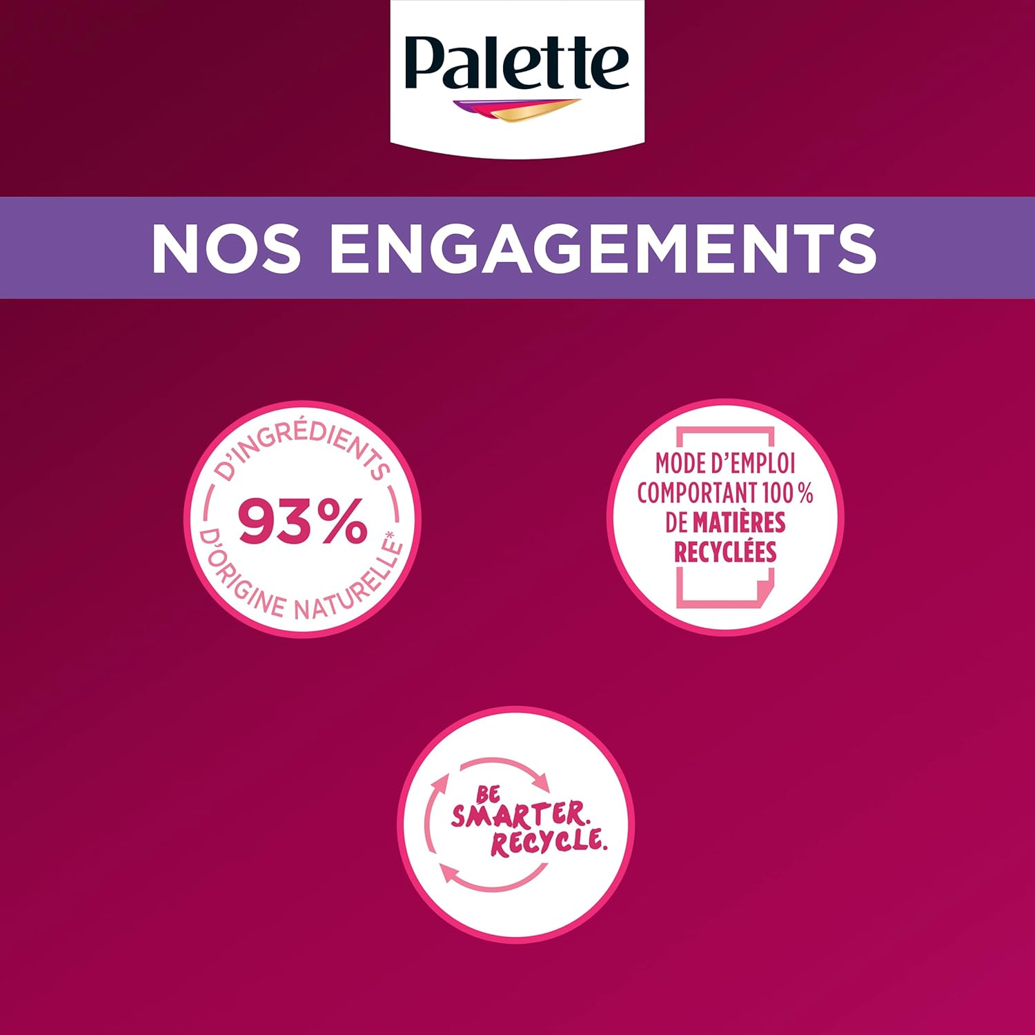 Palette - Intensive color crème soin - couvre 100% cheveux blancs - tenue 8 semaines - soin masque - Châtain Chocolat 70