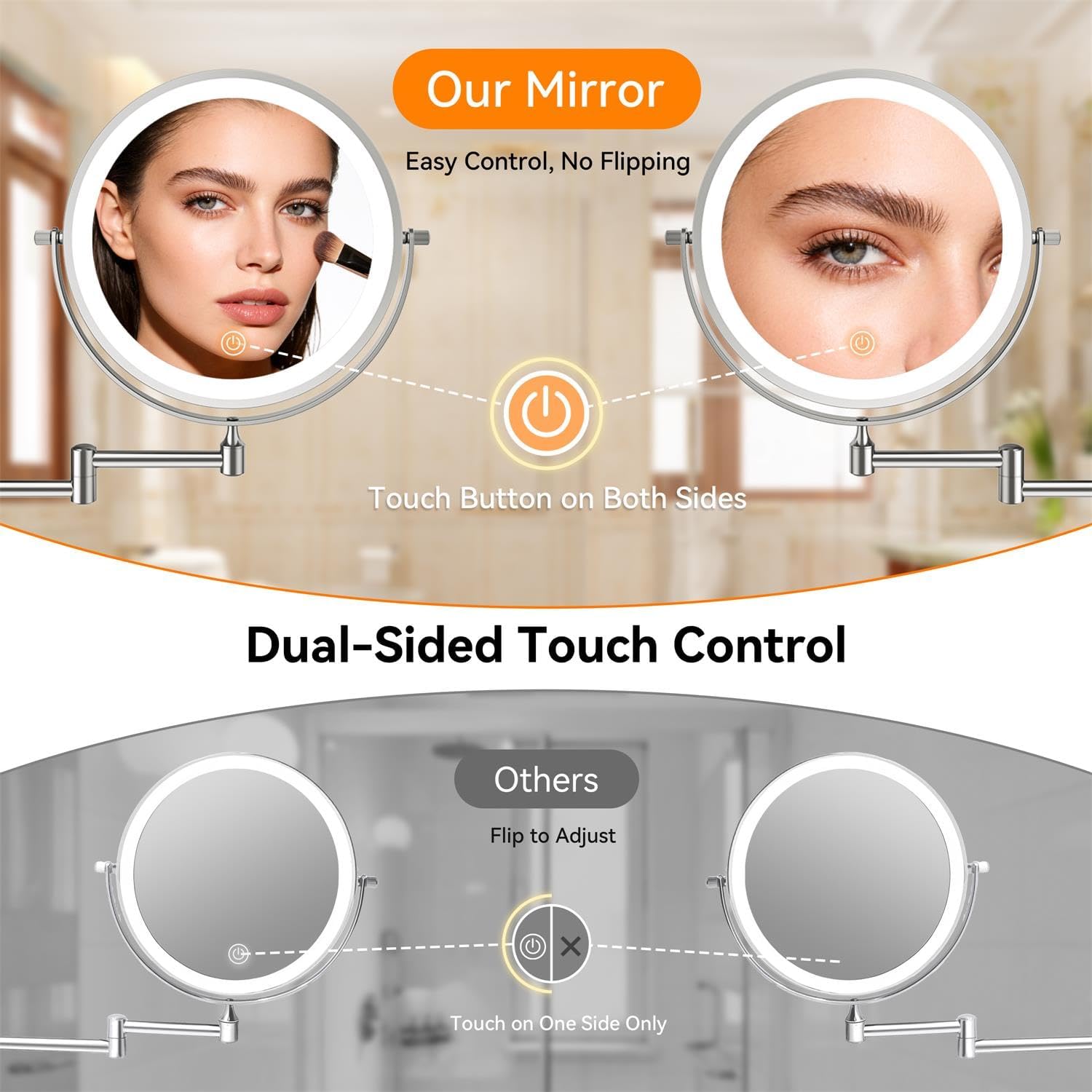 Auxmir - miroir mural série 8