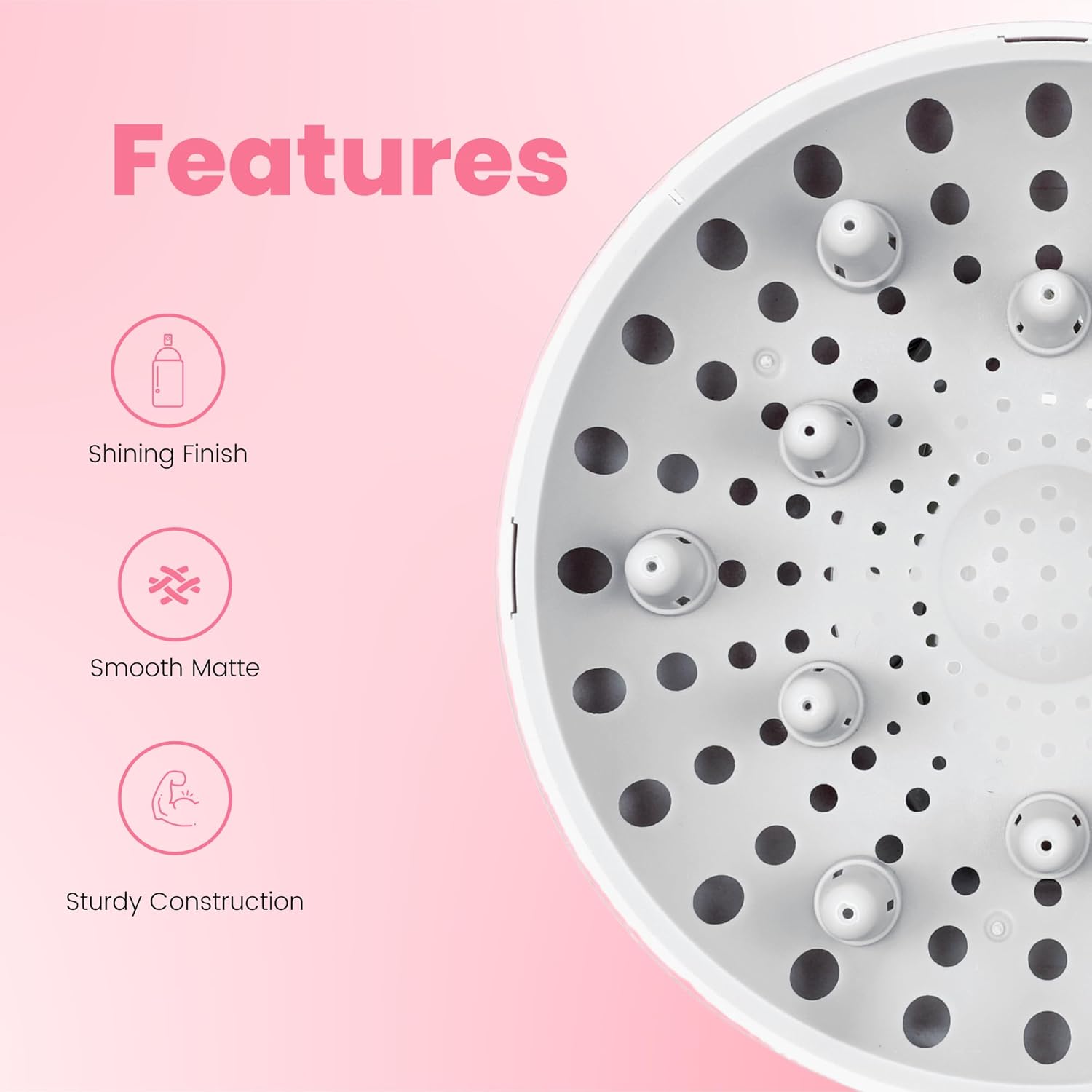 Diffuseur universel cheveux bouclés 4.4-6.6 cm anti-frisottis bleu