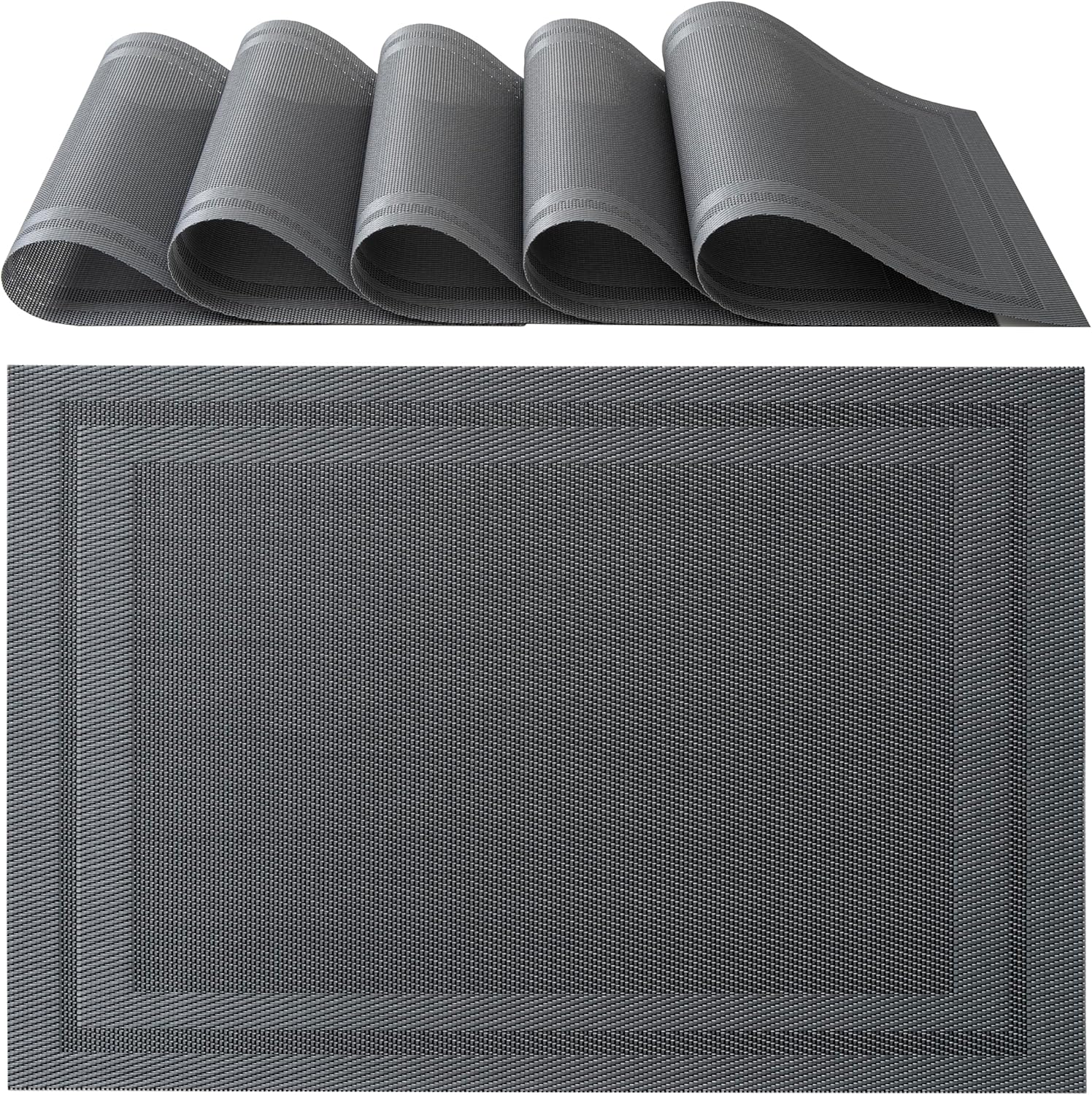 IPEA - Sets de Table élégants - 45x30 cm - lavables, antidérapants, résistants à la chaleur