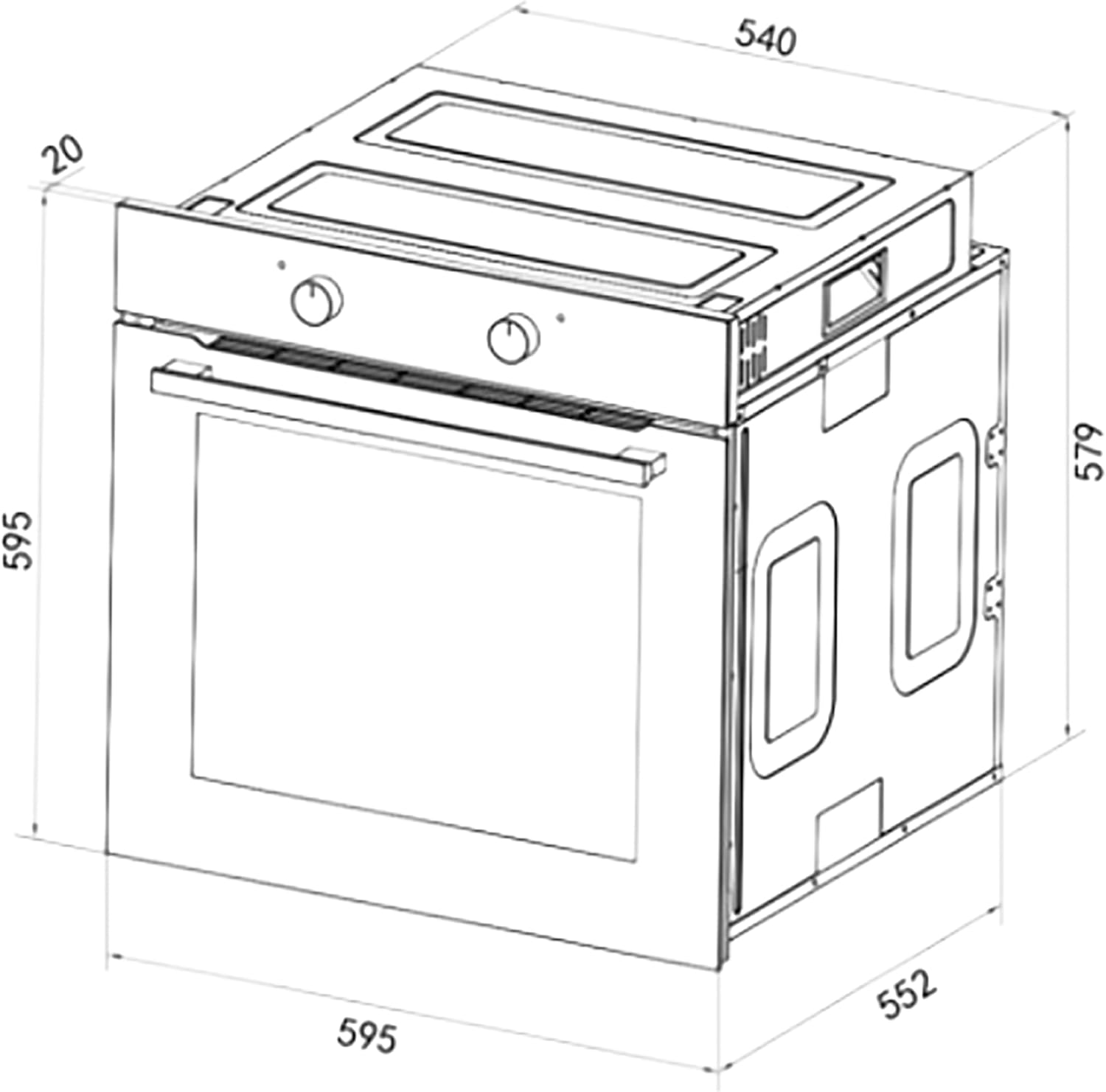 Cecotec - Bolero Hexa, 77L, four multifonction, 2800W, Steam, C126001