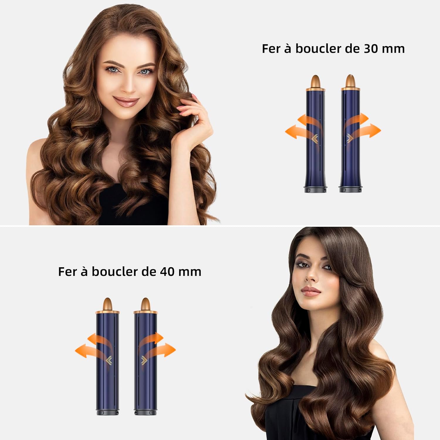 Brosse soufflante 6-en-1, ions, haute vitesse, séchage, bouclage