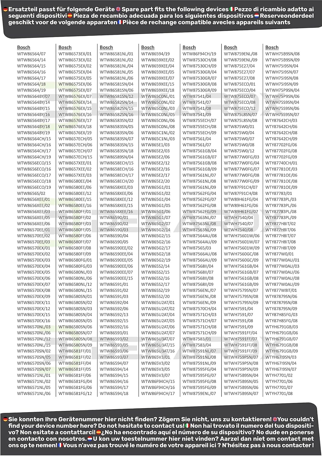 Bosch Siemens - sèche-linge séries Avantixx EcoLogixx iQ - clapet d'entretien 6 vis - pour échangeur de chaleur - 006467