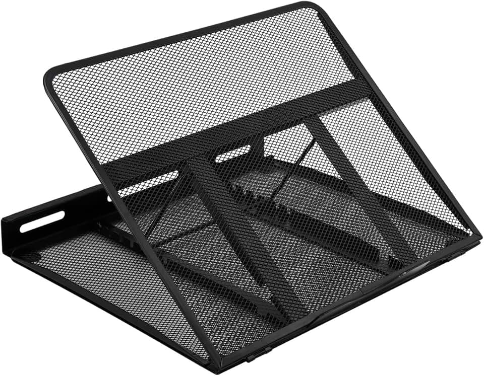 maxiidealz Basics - support ordinateur portable série ergonomique - 33x28.7x18.5 cm - réglable ventilé 17.3 pouces