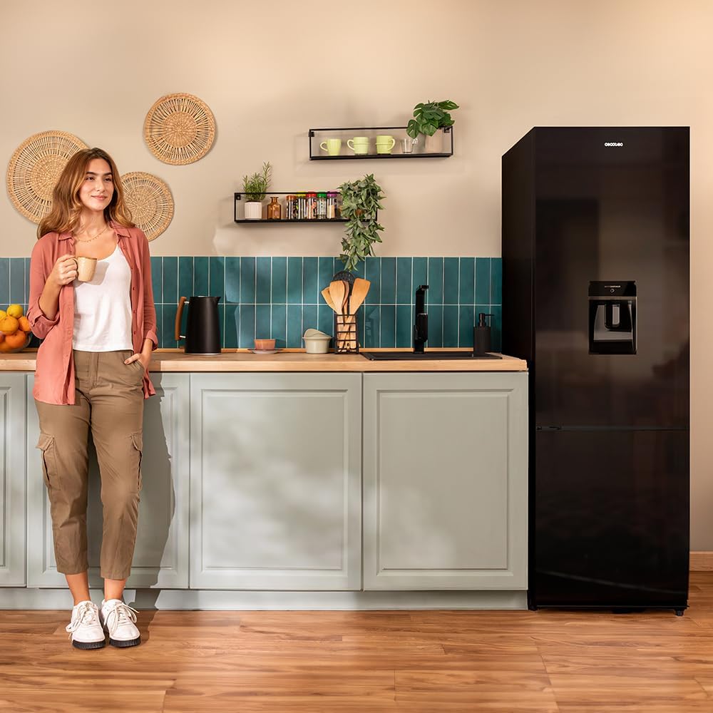 Cecotec - Bolero CoolMarket Combi - 250L, No Frost, distributeur d'eau, porte réversible - 250WD