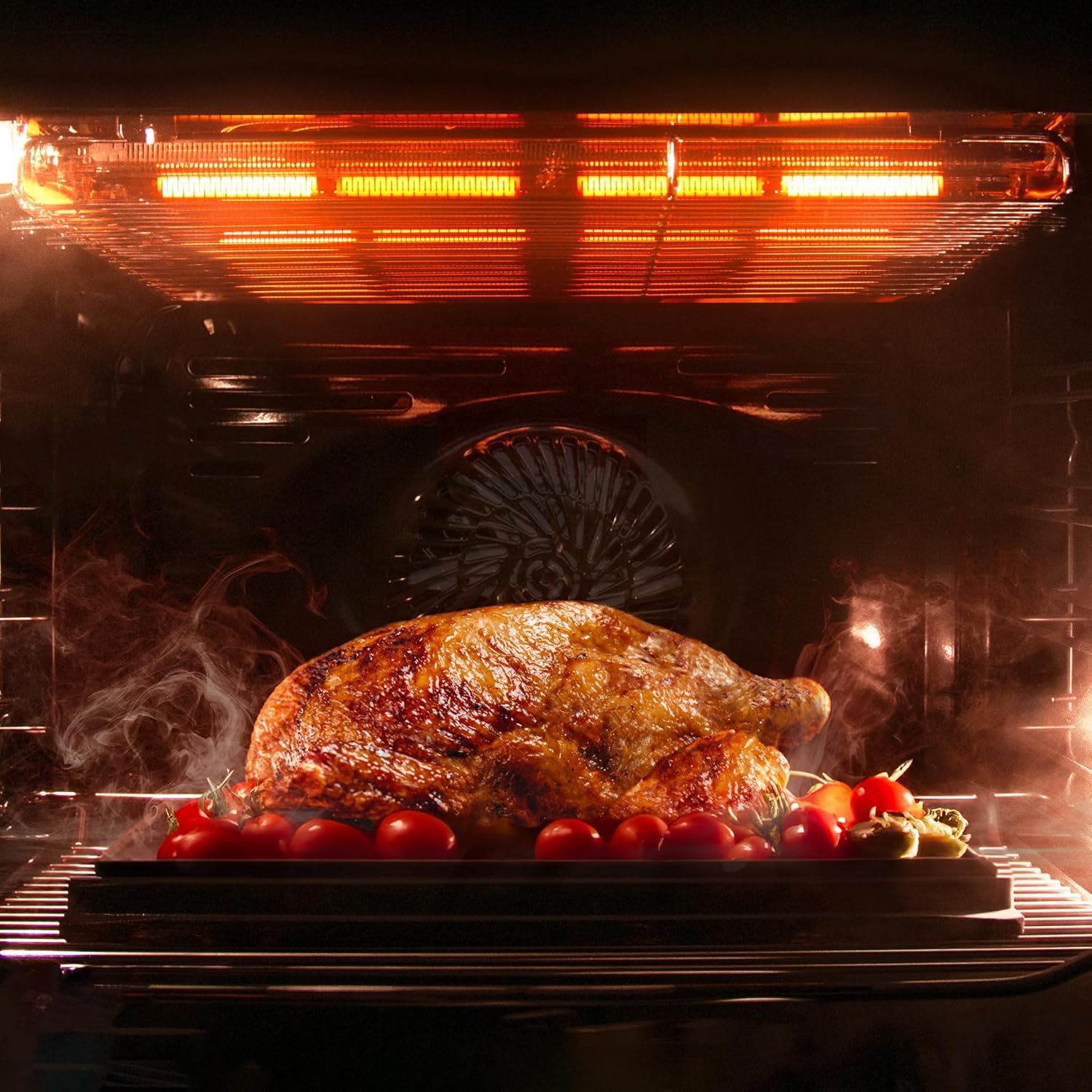 Cecotec - Bolero Hexa SM406000 - 60cm - four encastrable 72L, 12 fonctions, Steak et Pizza Master, Steam, A+ - SM406000