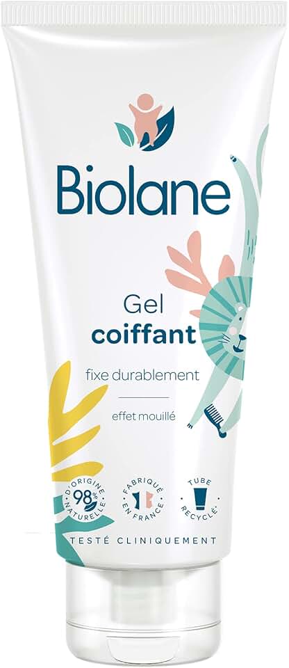 Biolane - gel coiffant bébé - 100ml - fixation cheveux fins, effet mouillé