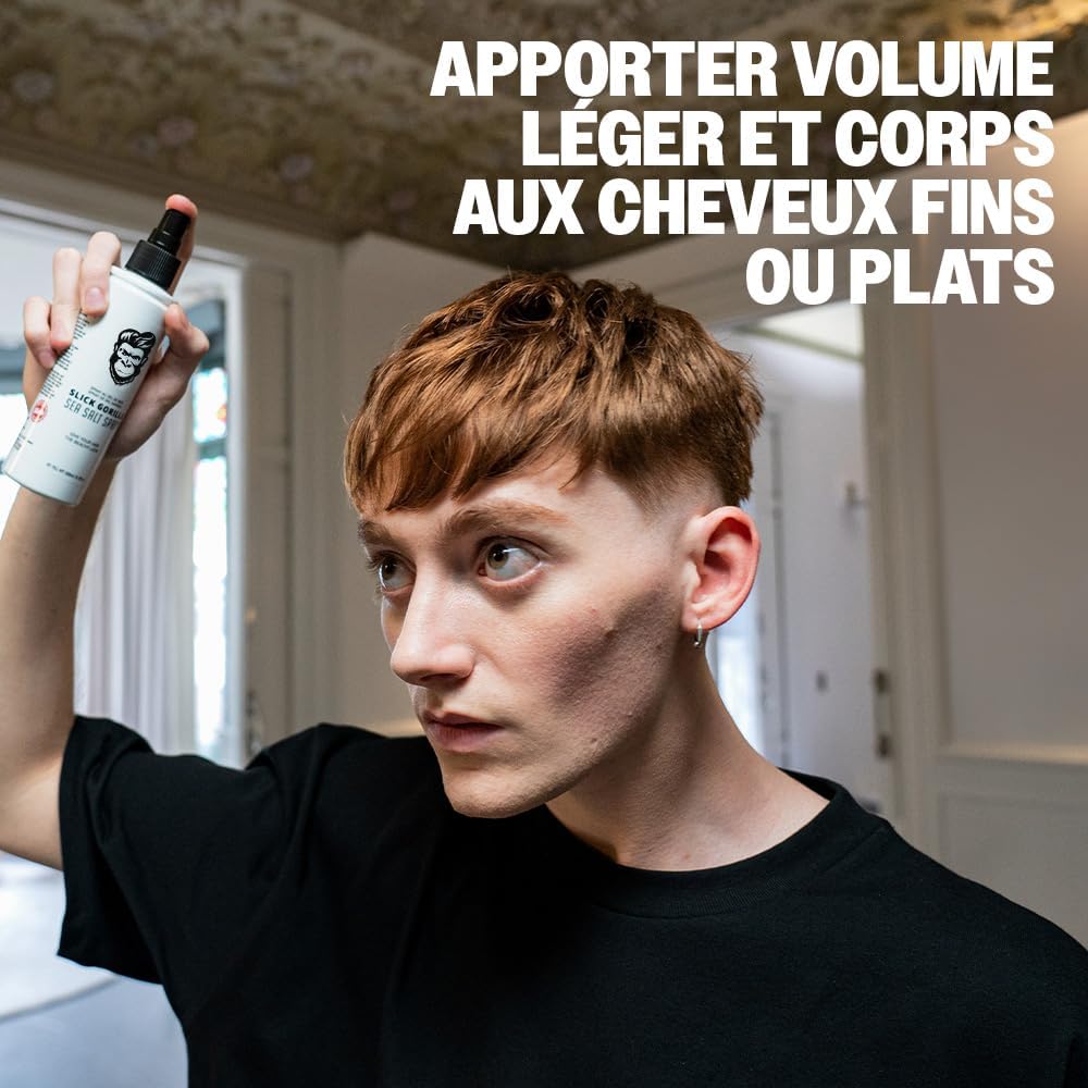 Slick Gorilla - Spray au Sel Marin - 200ml - Volume léger, finition mate