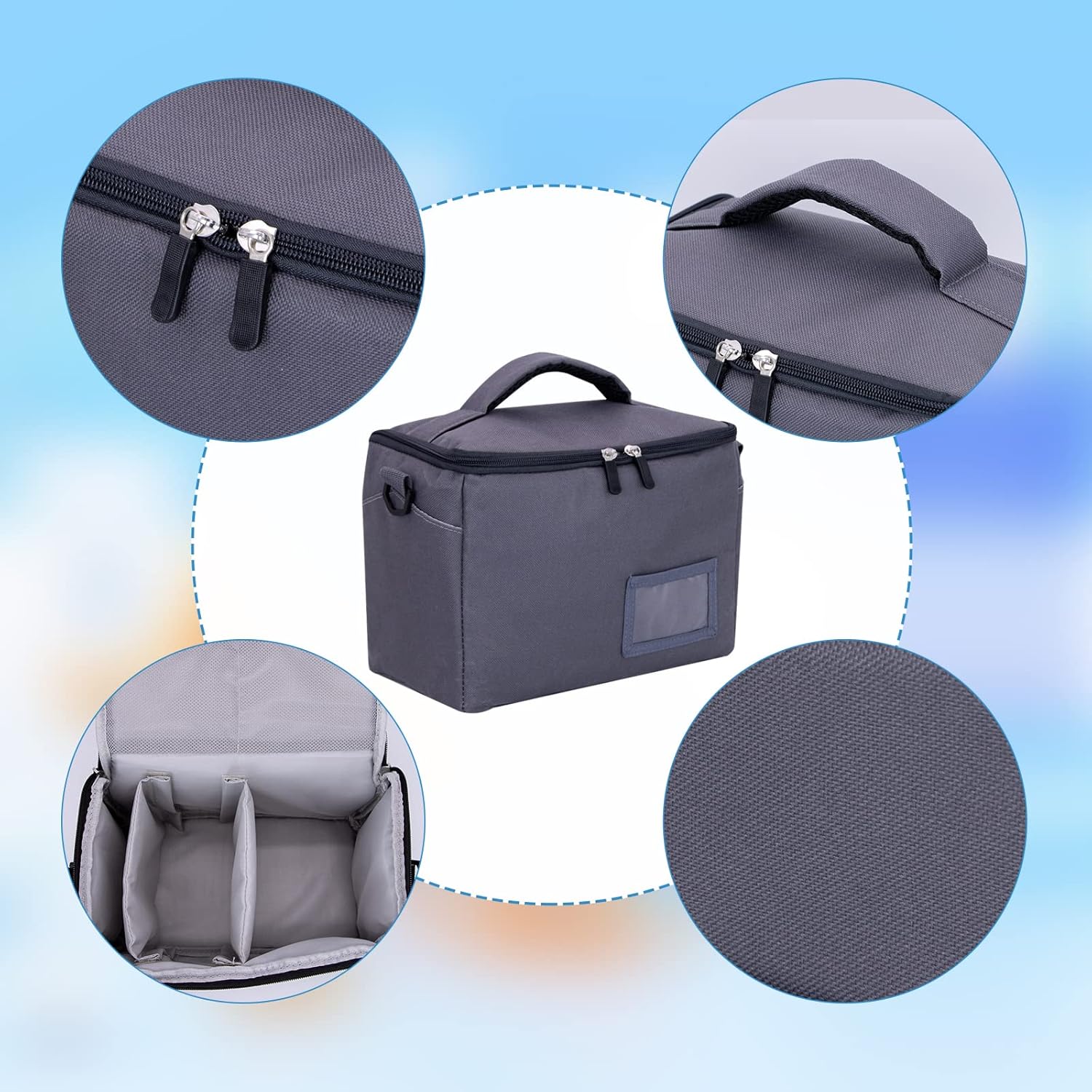 Sac de transport pour enfants - pour Toniebox - polyester rose - rangement personnages