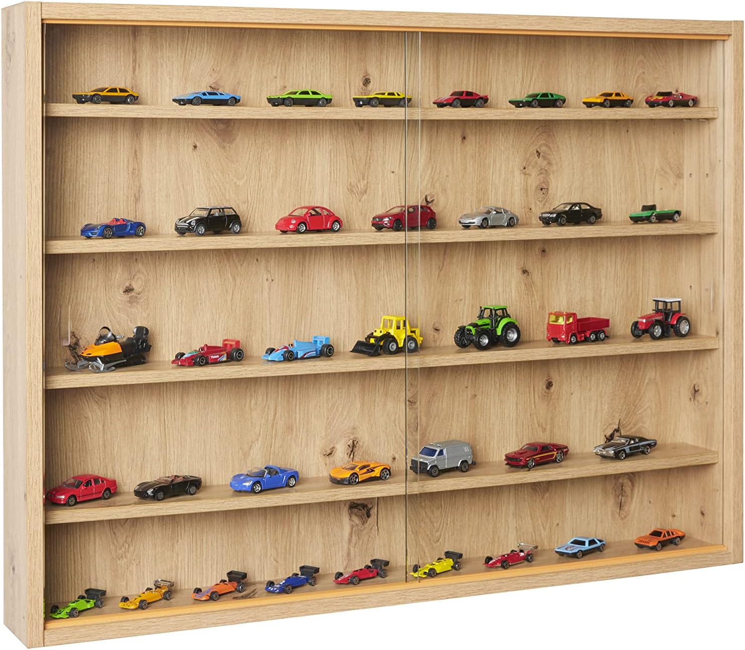 Inter Link - vitrine murale Artisario 80x60x9,5cm - 5 compartiments