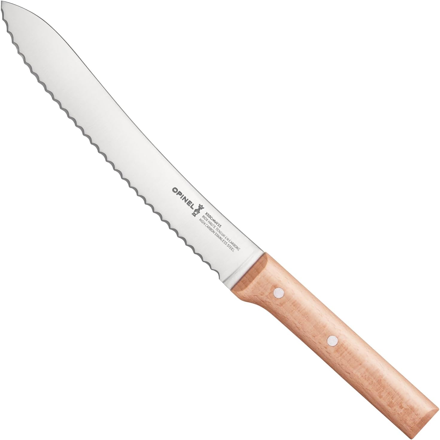 Opinel - N°116 Parallèle - lame inox dentelée - manche bois hêtre