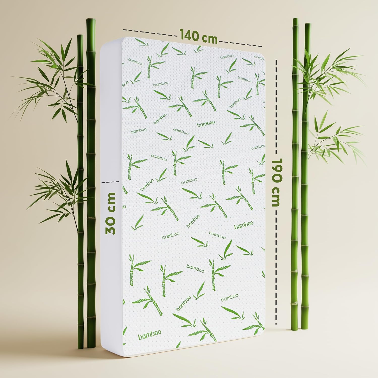 Utopia Bedding - Protège-matelas Premium - 140x190x30 cm - Imperméable, Oeko-Tex, respirant