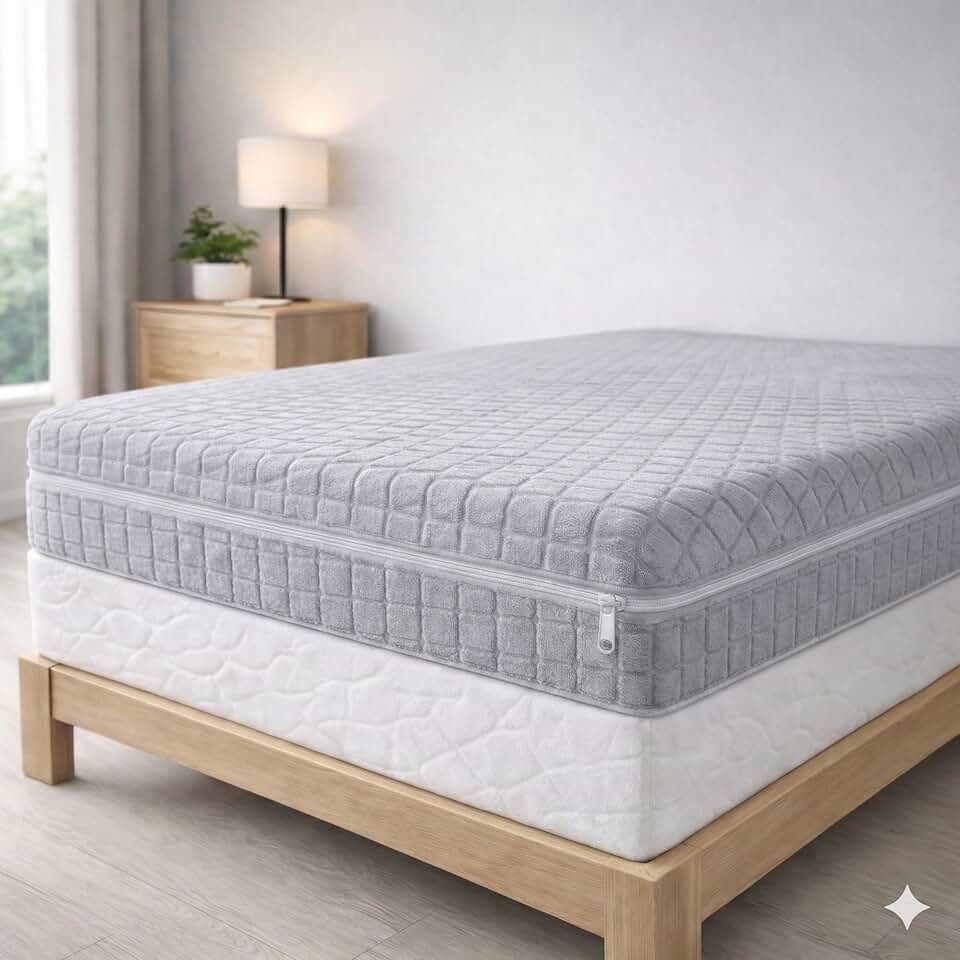 Degrees Home - Teide - Housse matelas 140 cm - anti-acariens, douce, élastique, lavable