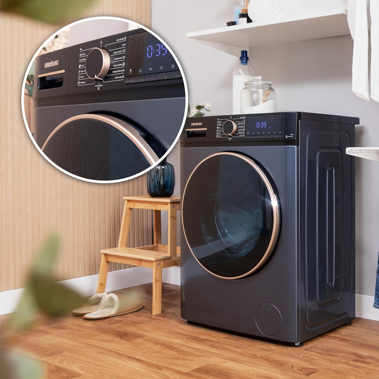 Cecotec - Bolero Dresscode 7610 - 7kg, 1400tr/min, Classe A, Vapeur - 7610