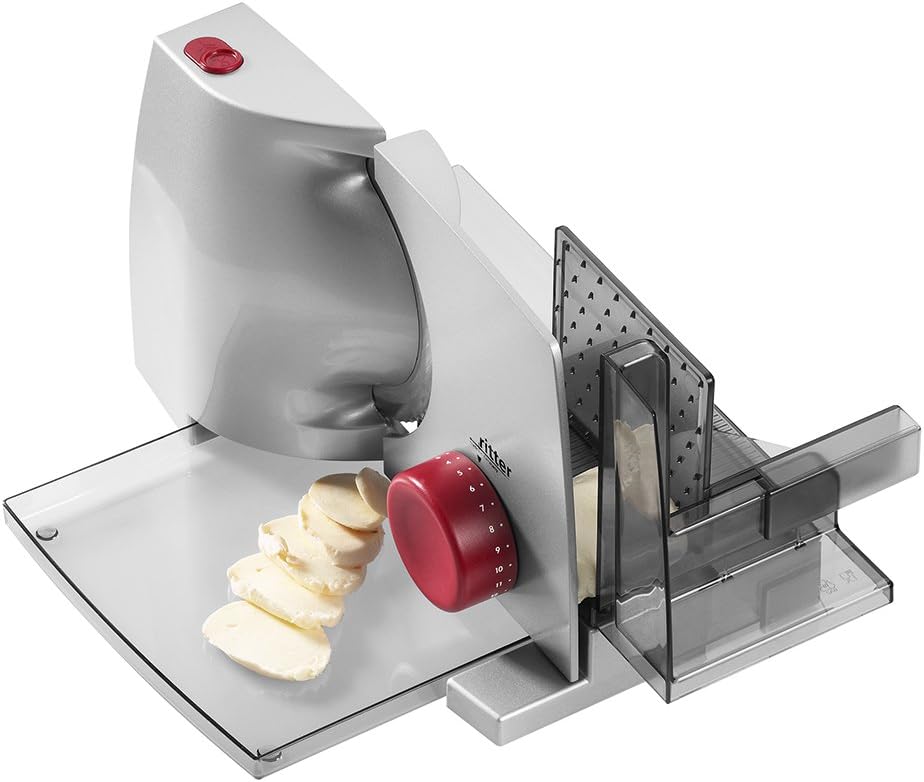 Ritter - Compact 1 - trancheuse électrique rouge ECO, compacte, fabriquée en Allemagne