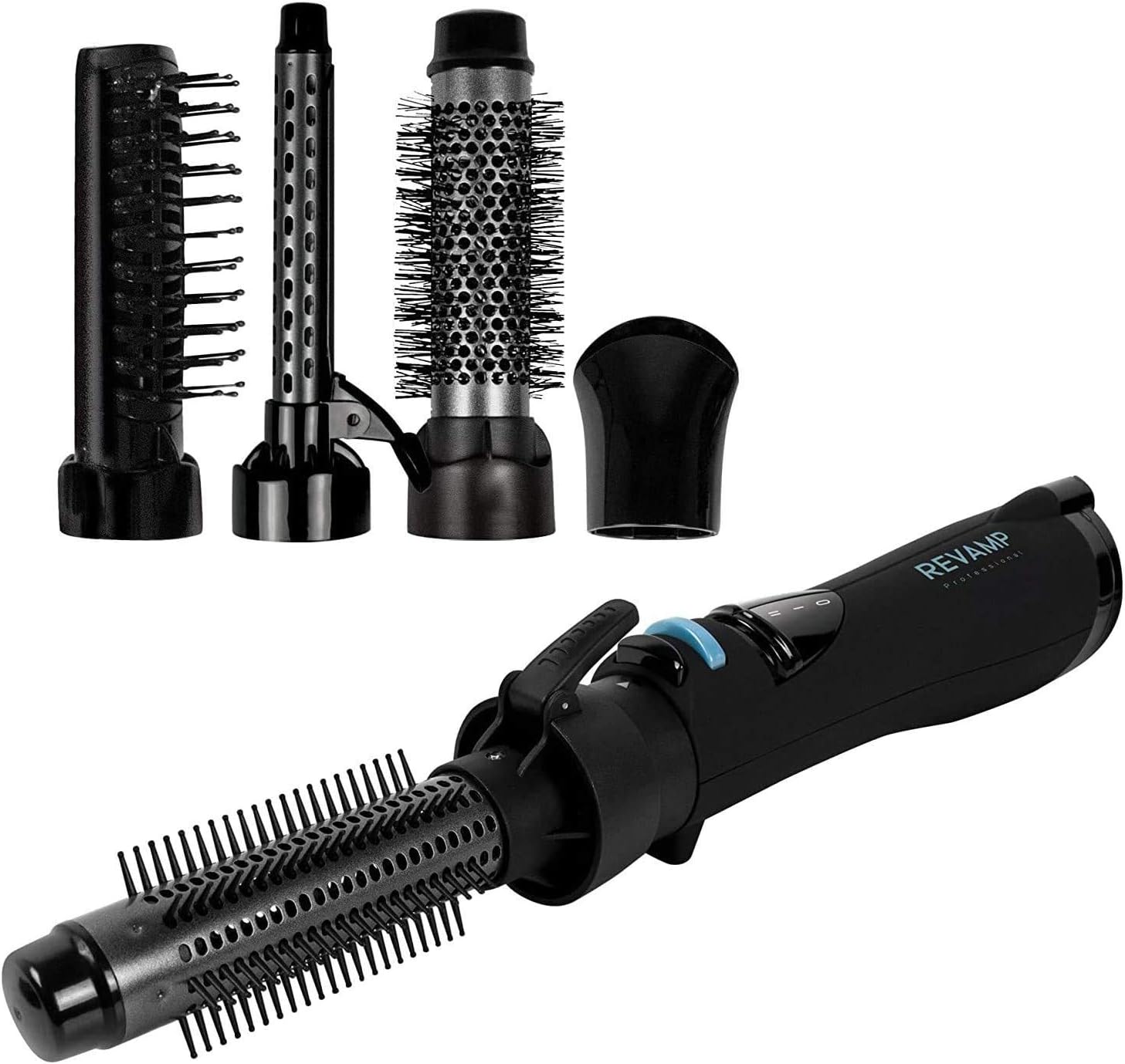 Revamp - Progloss Airstyle 5-en-1 - coiffe 5 accessoires, ionique, huiles infusées