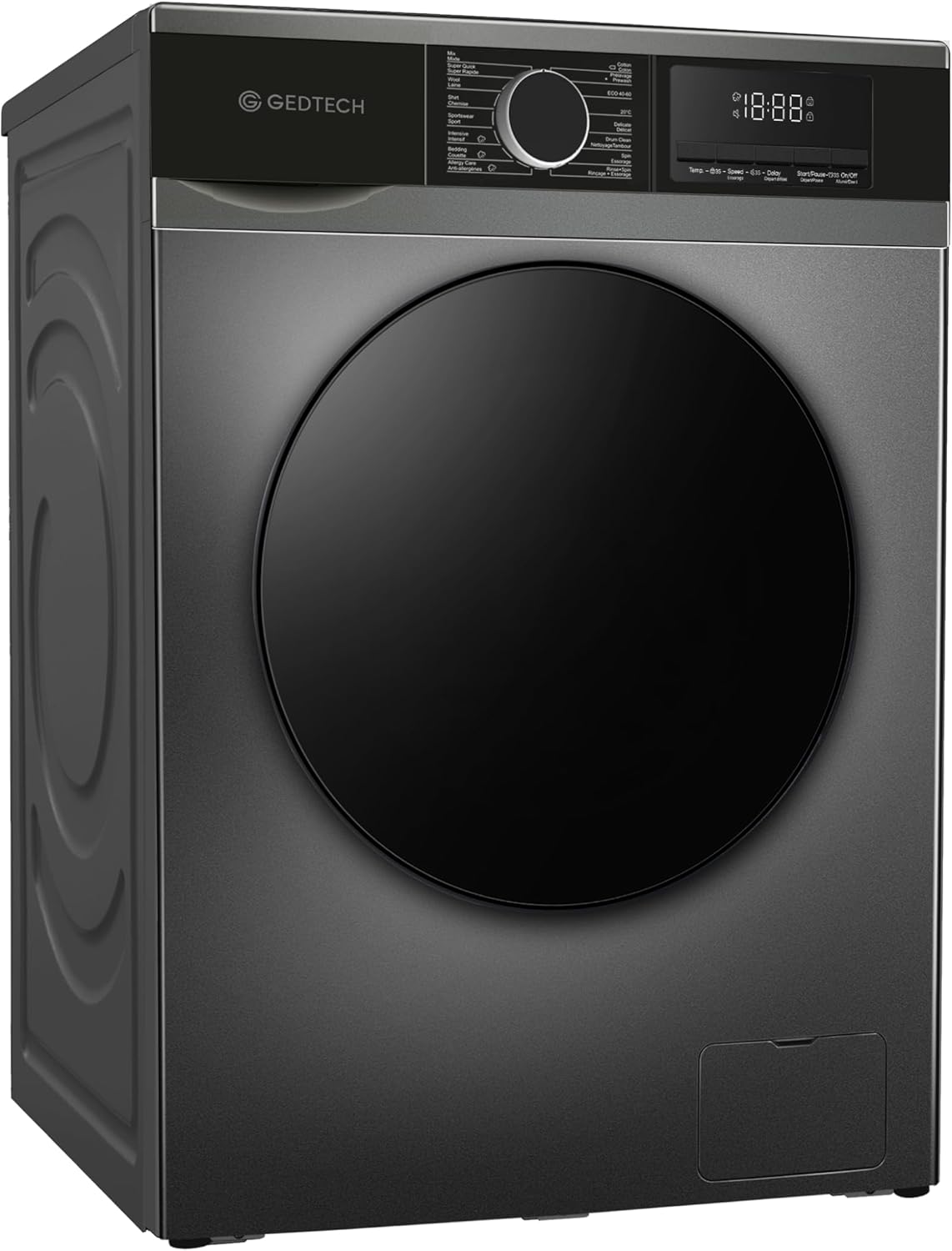 GEDTECH - Lave-linge frontal 9 kg - 1400 tr/min - 16 programmes - GLL91400DG