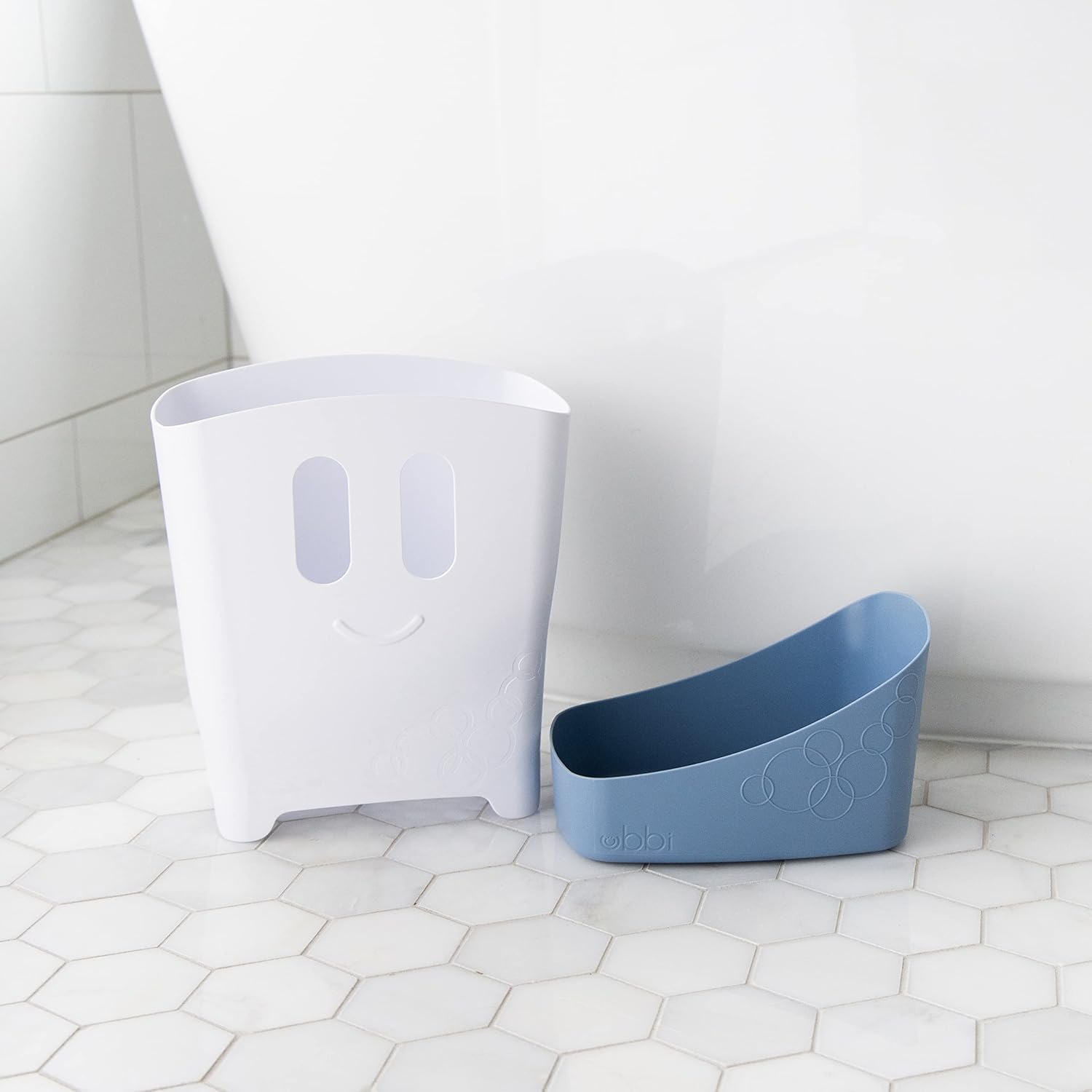 Ubbi - rangement bain enfant - rack amovible - bac de séchage amovible