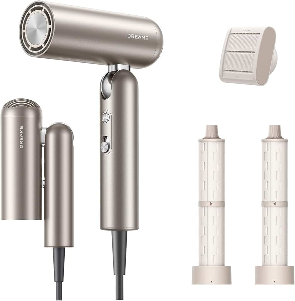 Dreame - Pocket Neo - 300 g - sèche-cheveux pliable, moteur 110 000 tr/min, ions négatifs, température 57°C