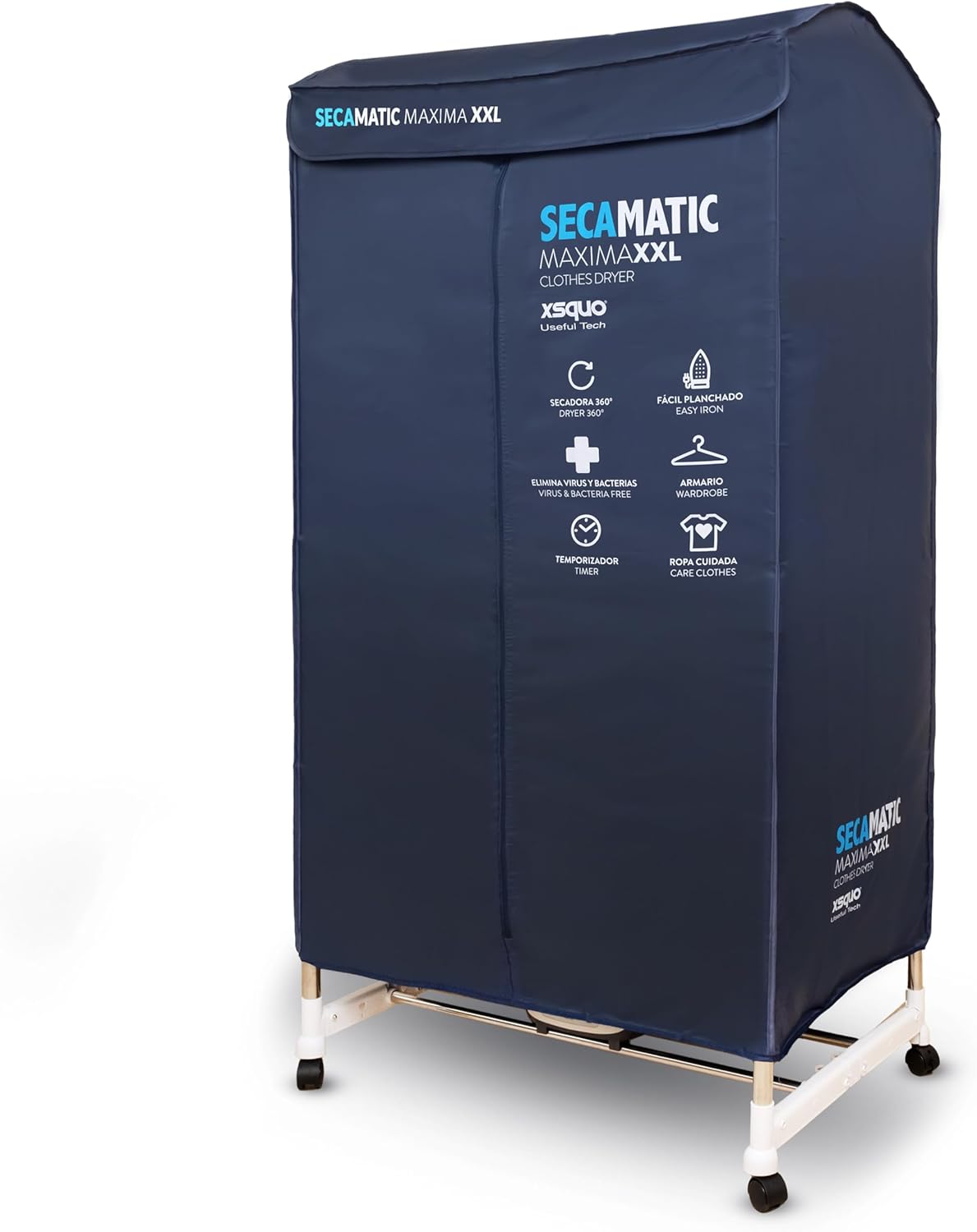 Sèche-linge ventilé XXL, 15 kg, 1200W, armoire, minuterie 180 min