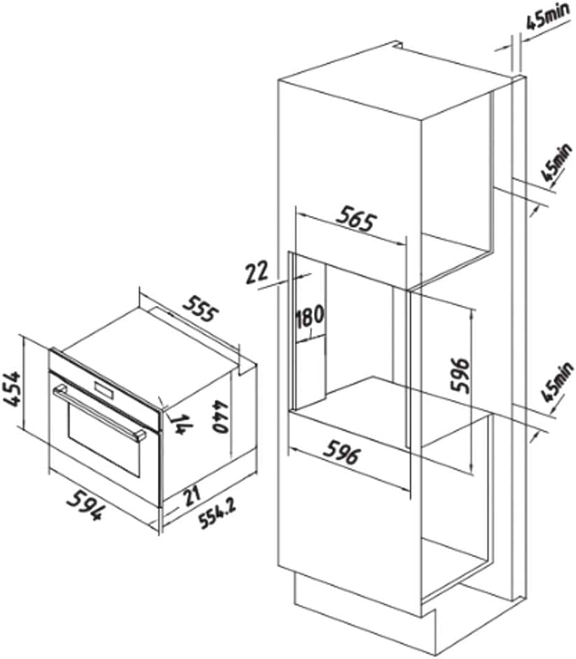 Cecotec - Bolero Hexa Edge - 45cm - 2600W, 53L, 7 fonctions, M224500