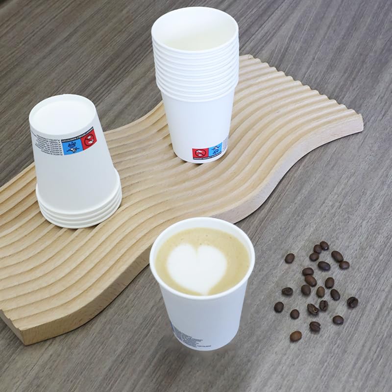 Amazon Basics - Gobelets carton 207ml - 150 unités, blanc, usage boissons chaudes