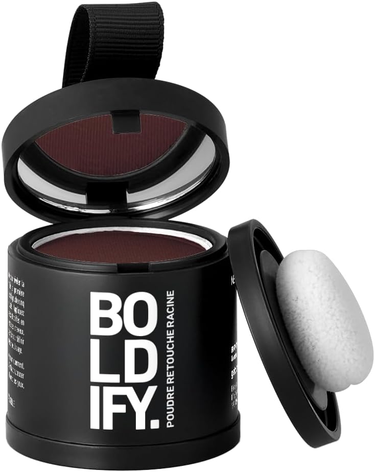 BOLDIFY - Poudre Racine cheveux Auburn Moyen - 10g - retouche et camouflage cheveux gris