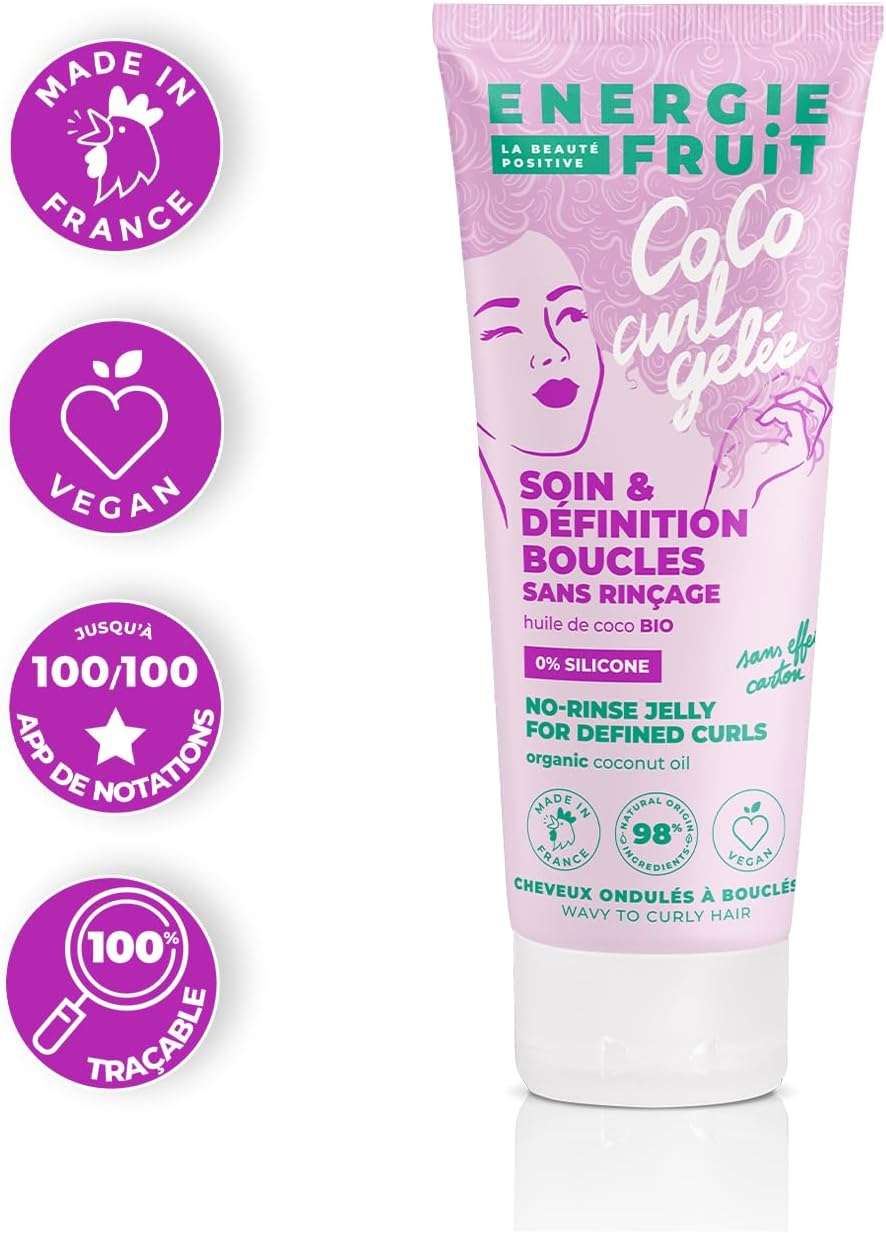 Energie Fruit - Gelée soin coco 200ml - Définition boucles, huile bio