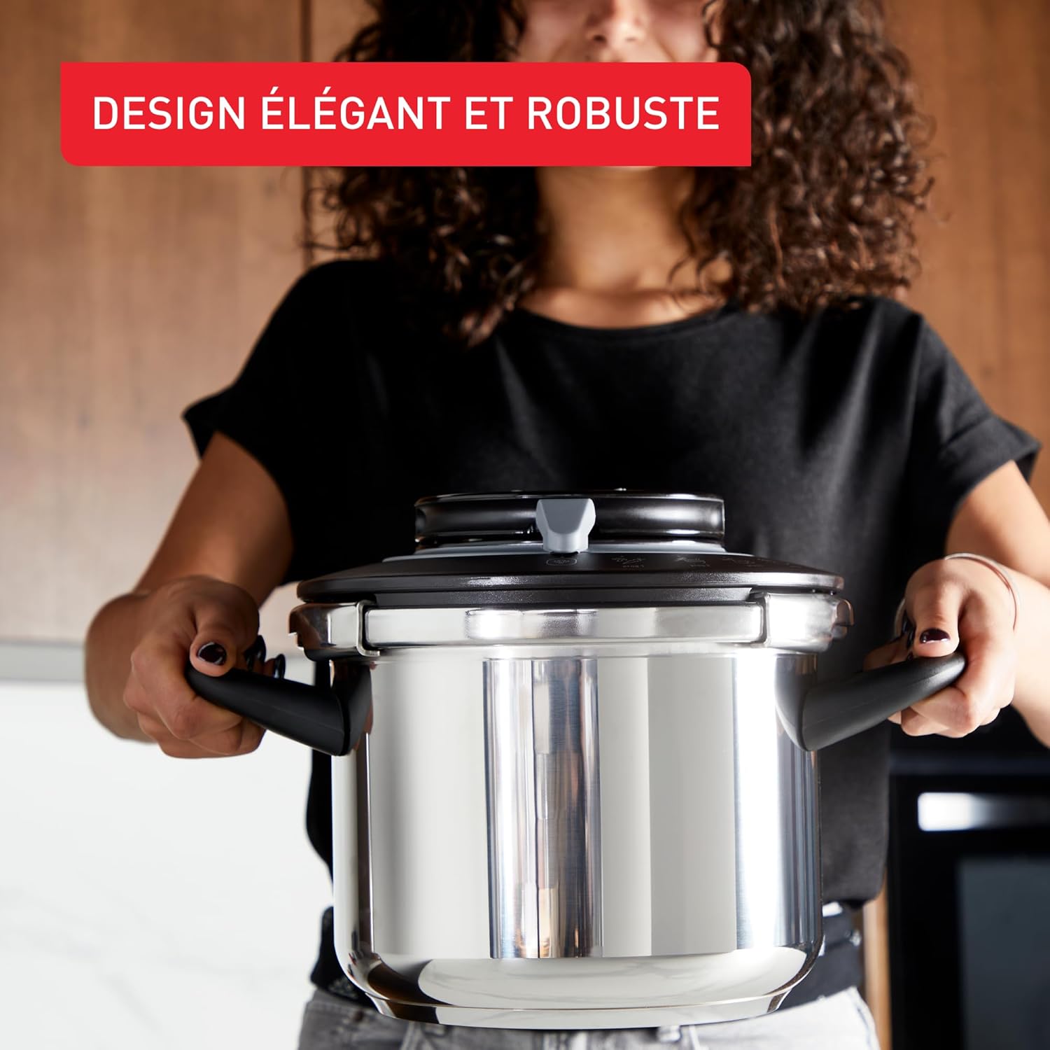 SEB - Clipso+ Chef - 10L - cocotte-minute induction, 4 programmes, ouverture facile - P4551500