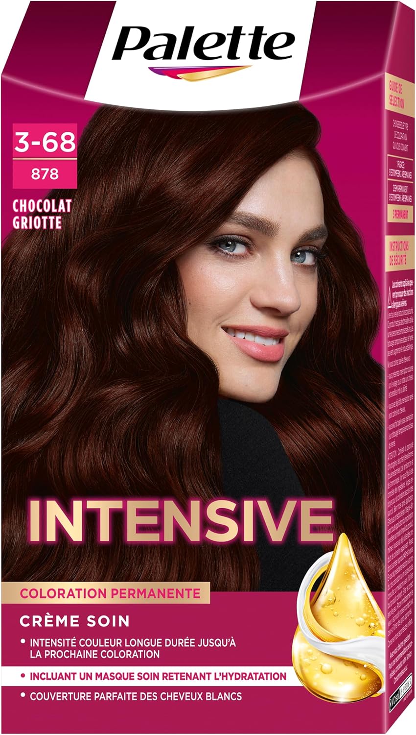 Palette - Intensive coloration permanente cheveux, longue tenue, Chocolat Griotte 878