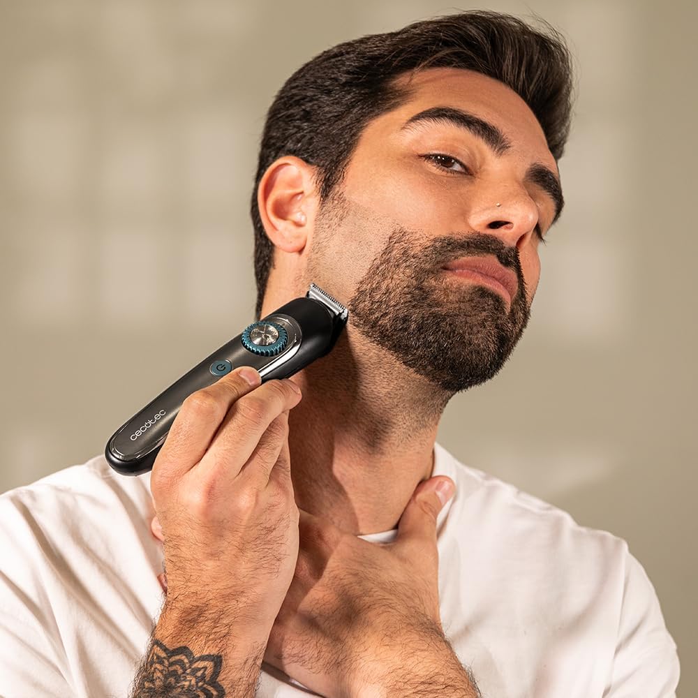 Cecotec - PrecisionCare Multigrooming - tondeuse barbe et cheveux - 6 têtes, 7 peignes, IPX7