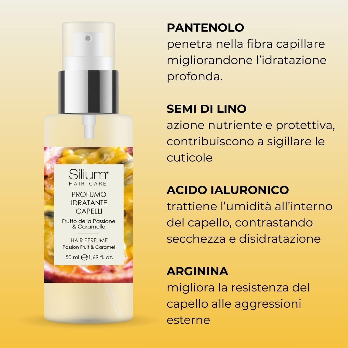 Parfum hydratant cheveux - Fruit de la Passion & Caramel - 2x50ml - nourrissant, fortifiant, parfum longue durée