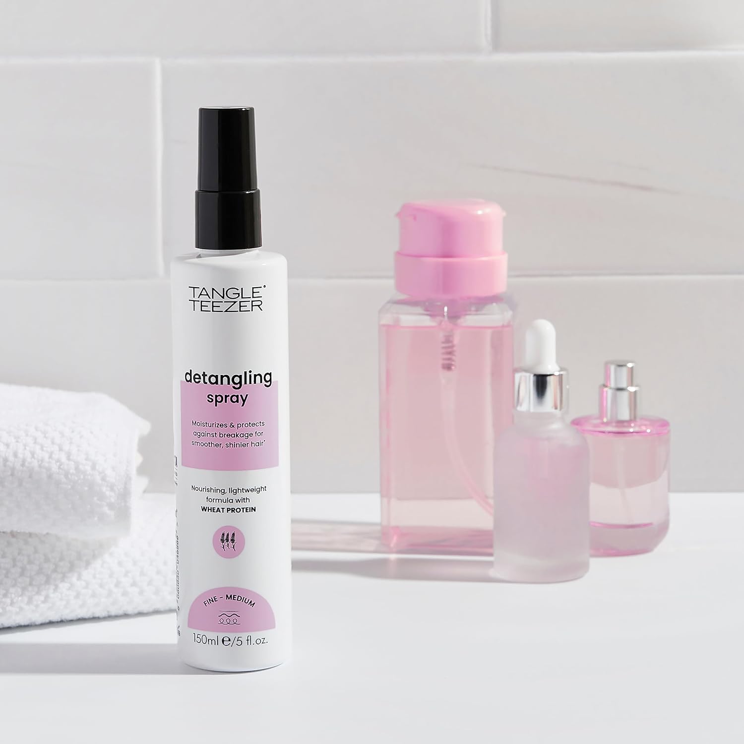 Tangle Teezer - Spray Démêlant - format spray - hydrate, nourrit, végan, protéine de blé, spécial cheveux fins