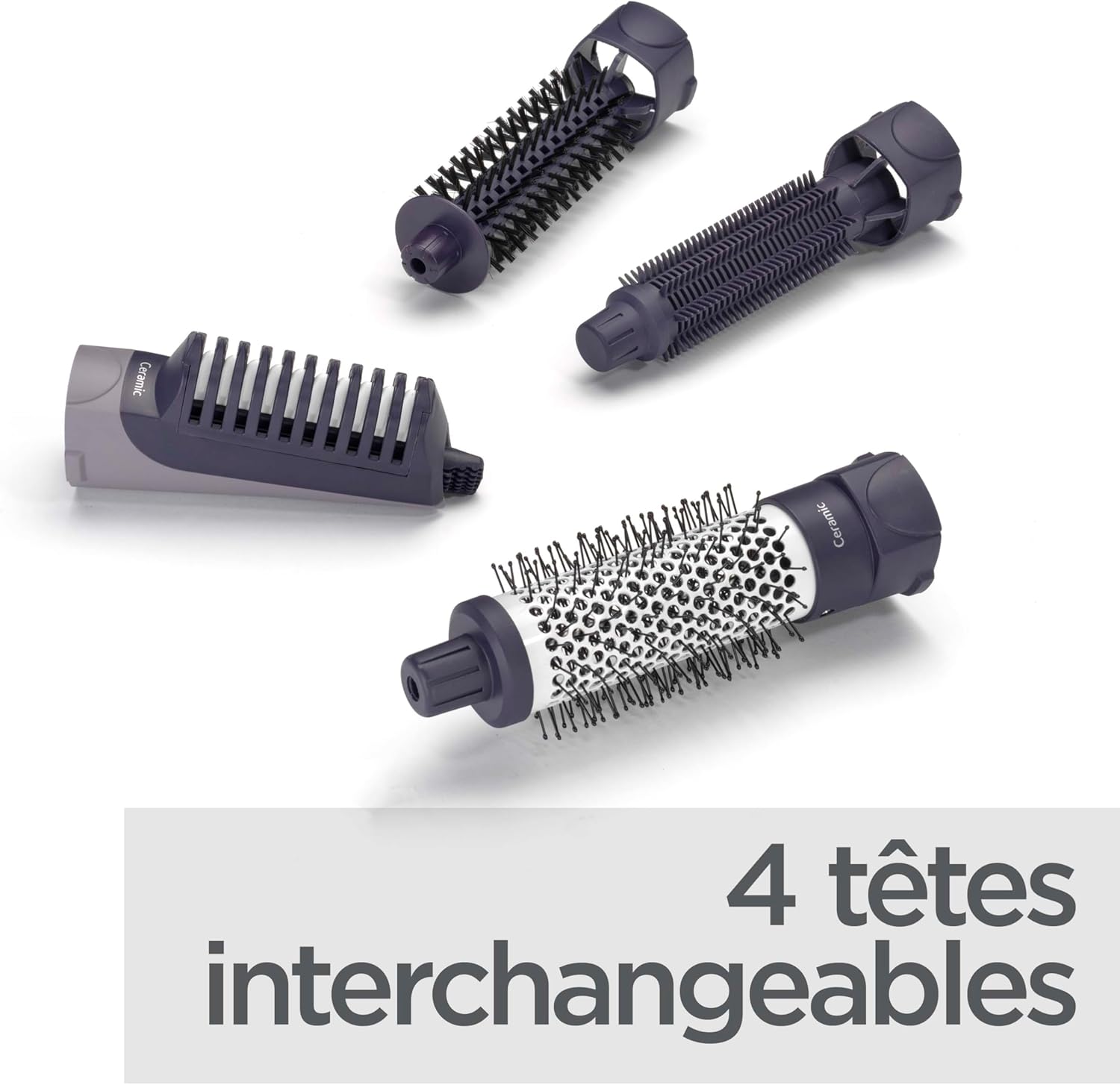 BaByliss – brosse soufflante multistyles – technologie ionique, 4 accessoires, AS121E