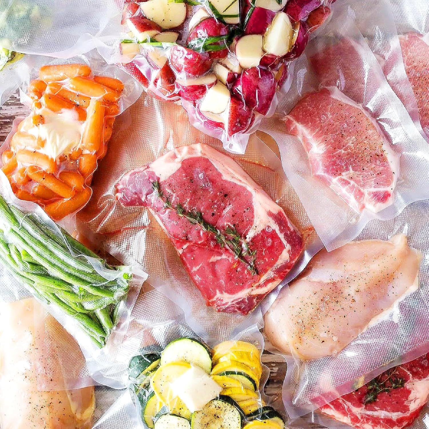 Rouleau sous vide alimentaire - 3 tailles 28/25/20x300cm, sans BPA, compatible toutes machines