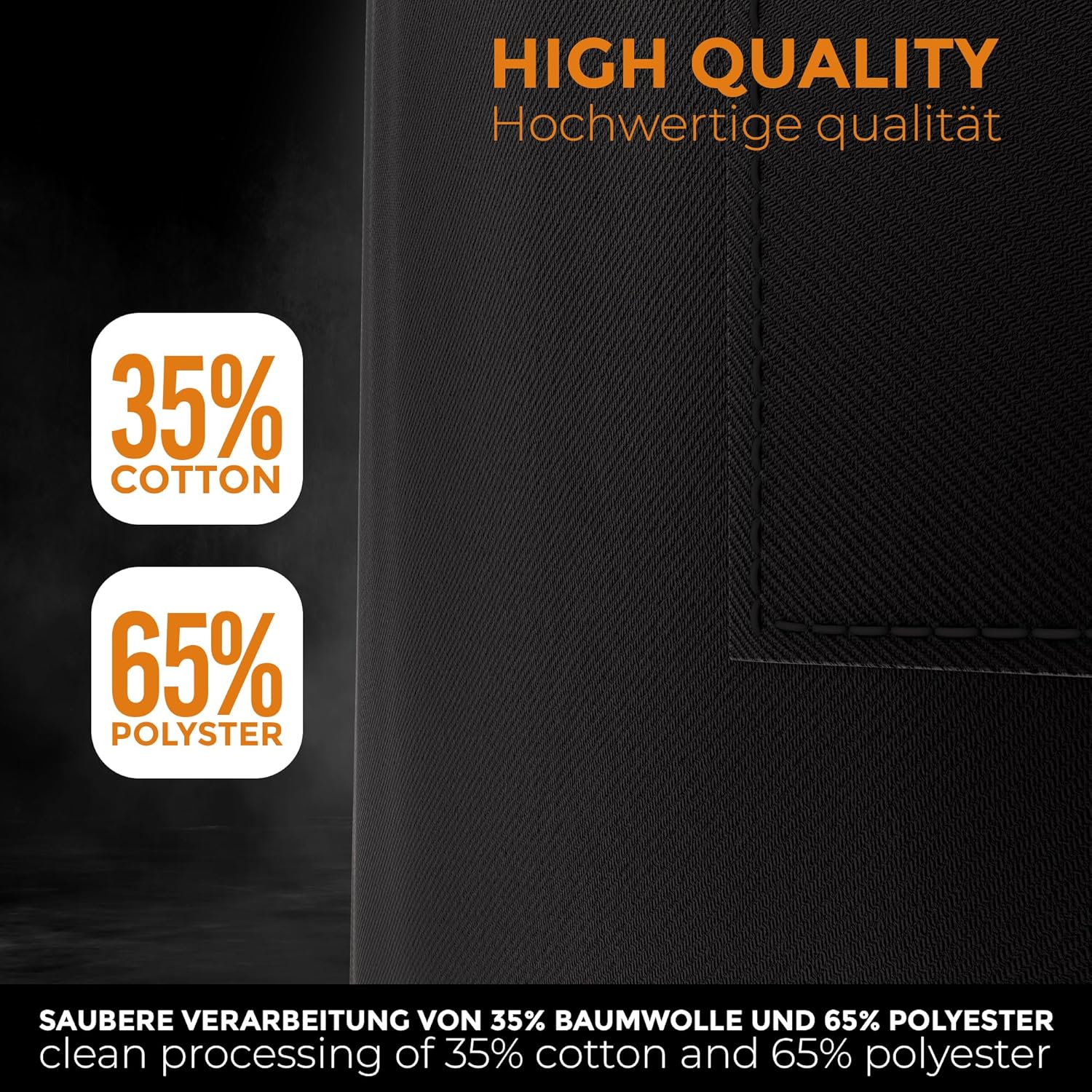 LEFUNDA - tablier cuisine réglable, étanche, 3 poches, longues lanières