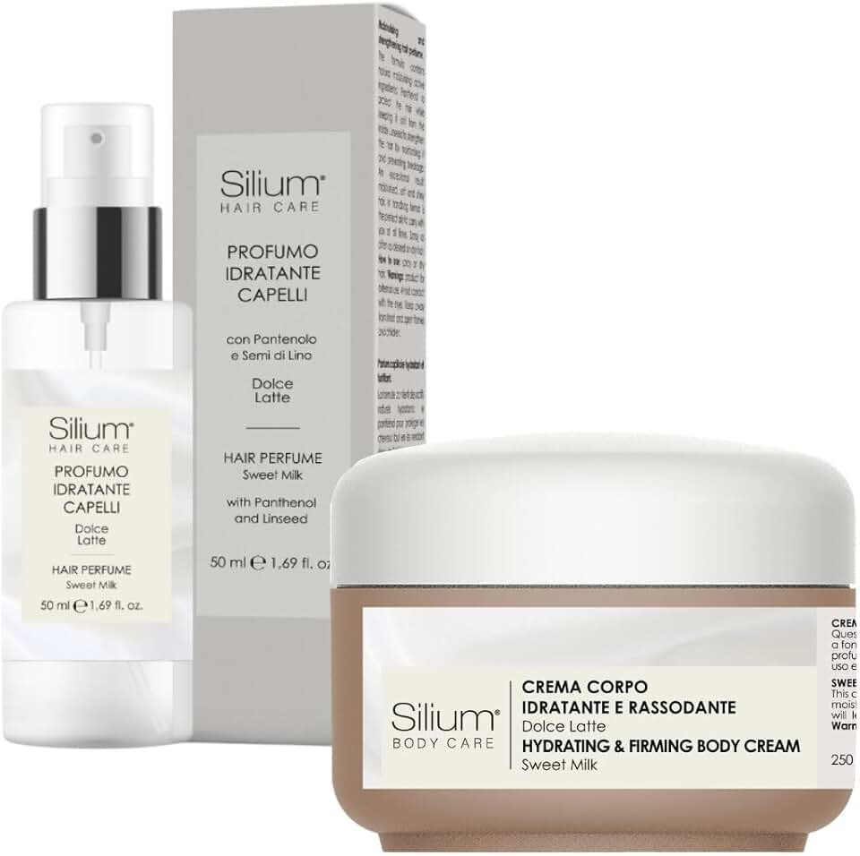 Parfum cheveux et crème corps – Doux Lait – hydratation durable, parfum délicat