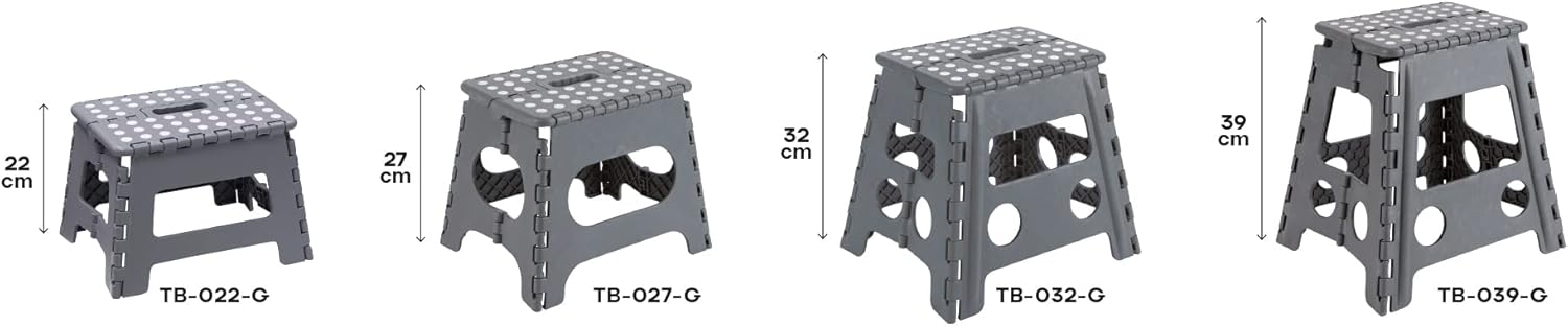 Arregui - tabouret pliant multiusage - 39 cm - marchepied pliable TB-039-G