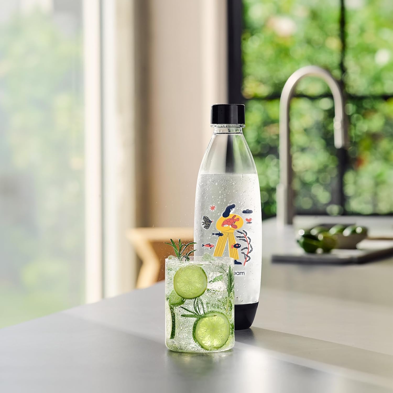 Sodastream - Bouteille édition limitée 1L, Snap & Lock, sans BPA, lave-vaisselle