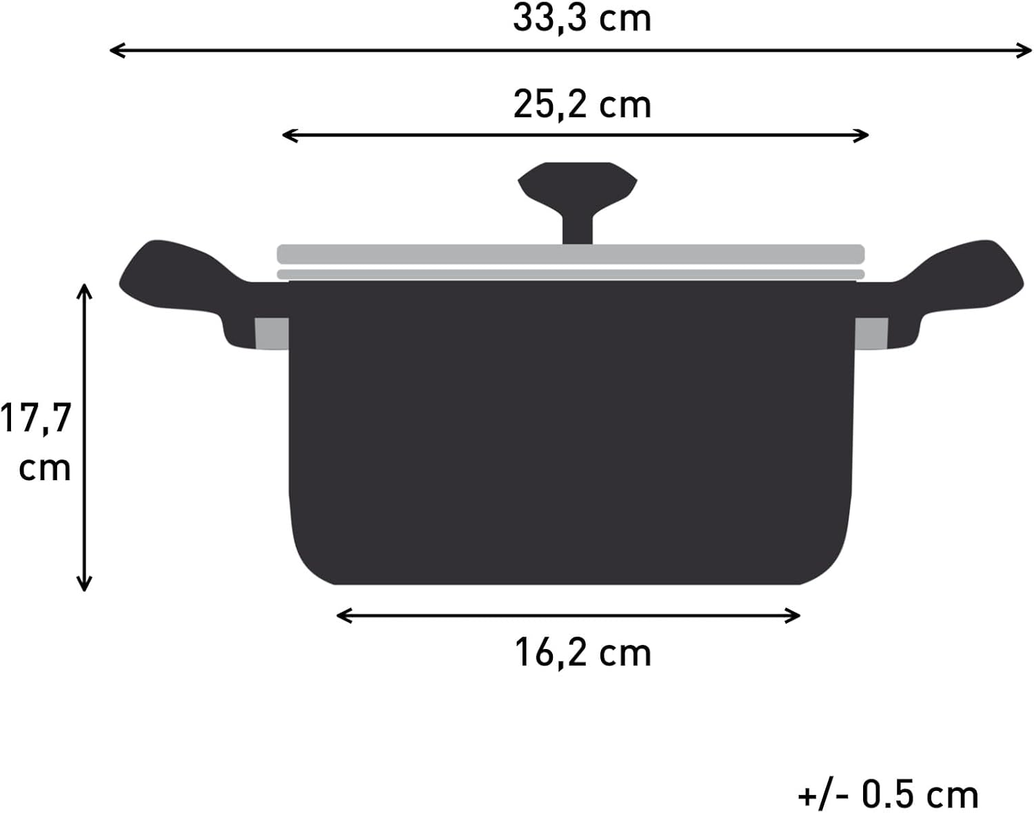 Tefal - Air Soft Light - cocotte 24cm fonte alu, induction, facile à nettoyer, E2664625