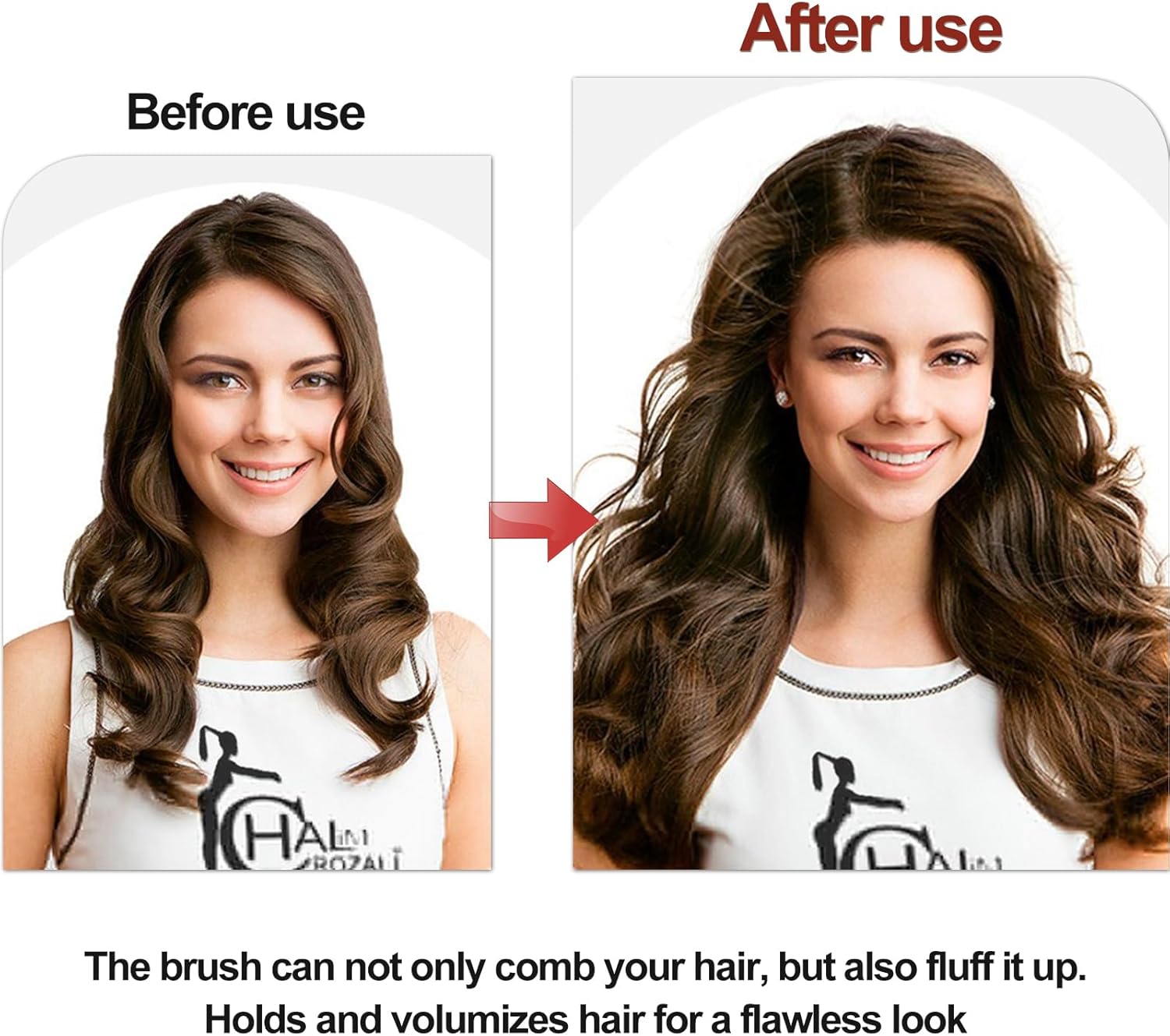 Brosses à cheveux - 2 pièces - poils de sanglier, démêlante, pour cheveux et barbe