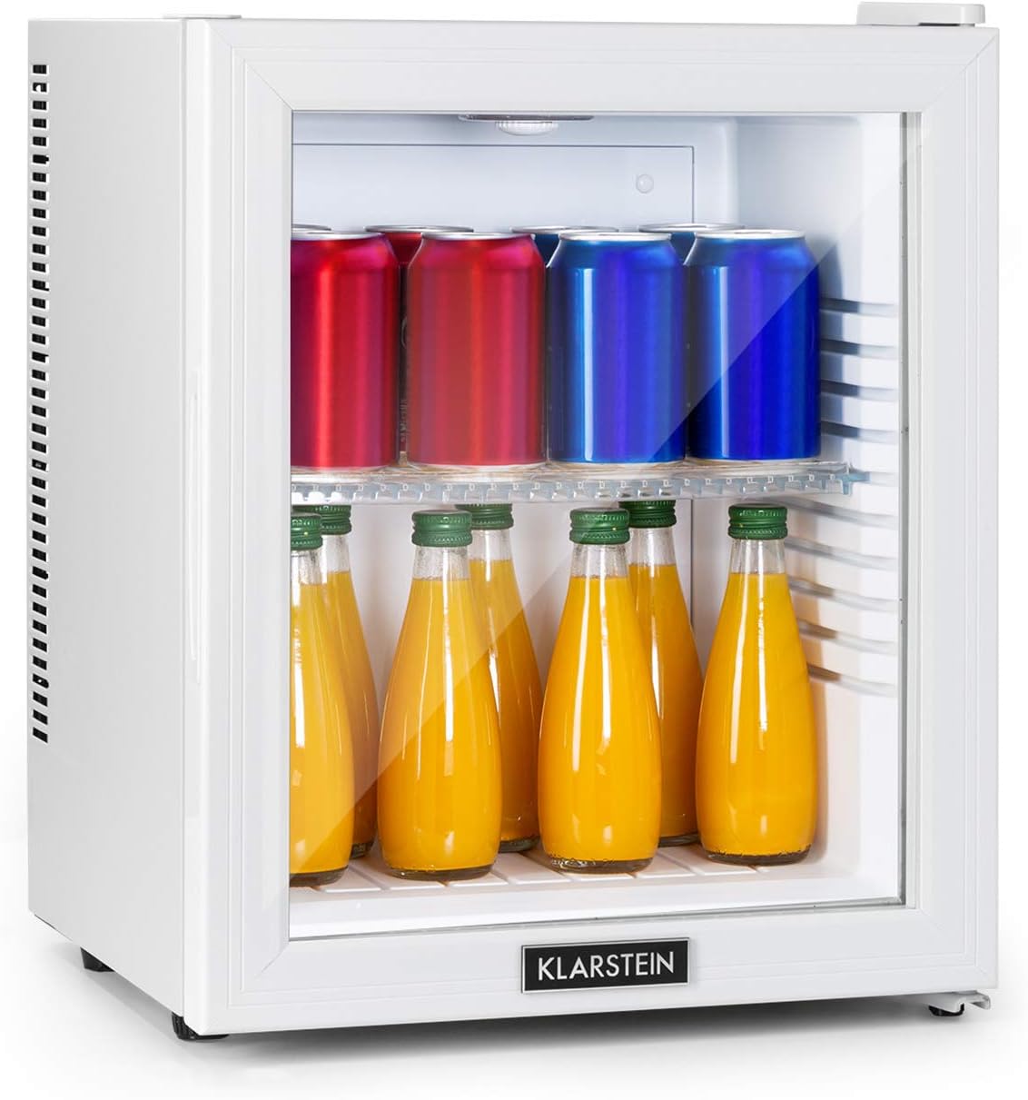 Klarstein - Brooklyn - mini frigo 23L, porte vitrée, 12-18°C, silencieux