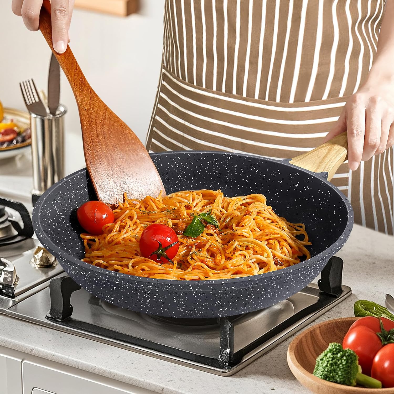 GiPP - poêle à frire en céramique - 24cm - antiadhésive, induction, sans PFAS/PFOA