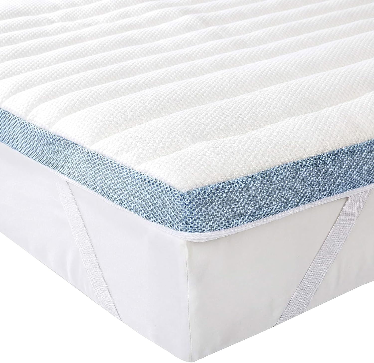 maxiidealz Basics - Surmatelas mémoire de forme - 160x200x5 cm - avec sangles