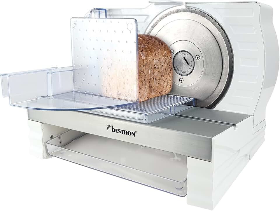 Bestron - trancheuse à pain - réglage 0 à 20mm, lame inox, bouton changement - RSG