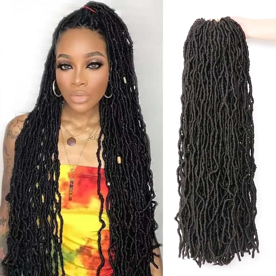 Faux Locks - crochet braids, 60,9cm, mèches souples, lot de 8