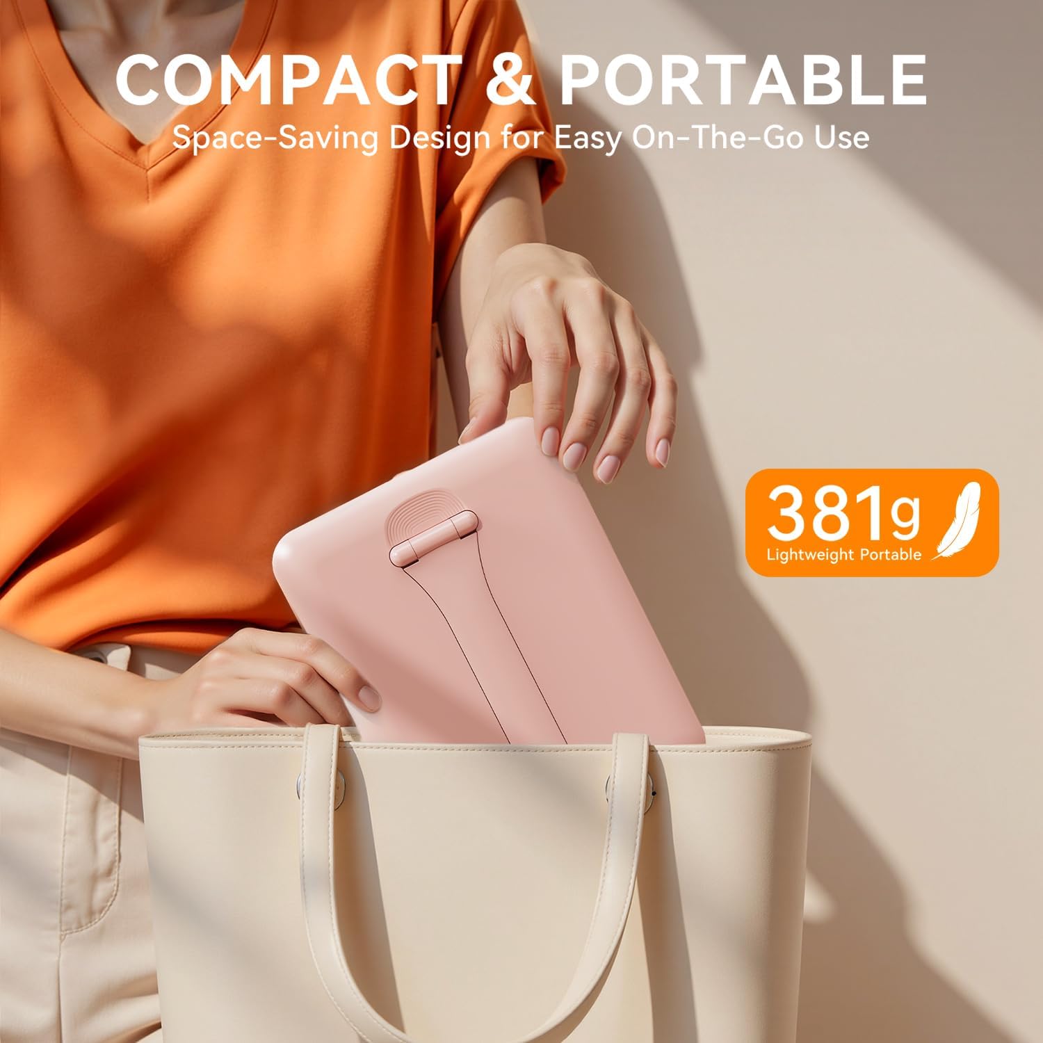 Auxmir - miroir maquillage LED 72 lampes, tactile, USB, HD, voyage