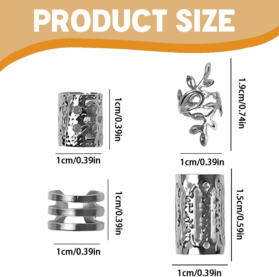 Bijoux Cheveux Tresse - accessoires tresses 40pcs - idéal hommes femmes